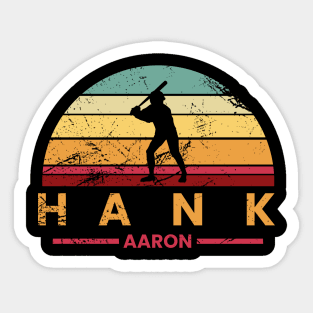 Hank Aaron vintage style Sticker